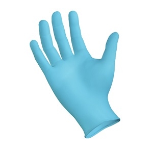 Nitrile Glove, Powder-Free, Large, Blue, 100/BX